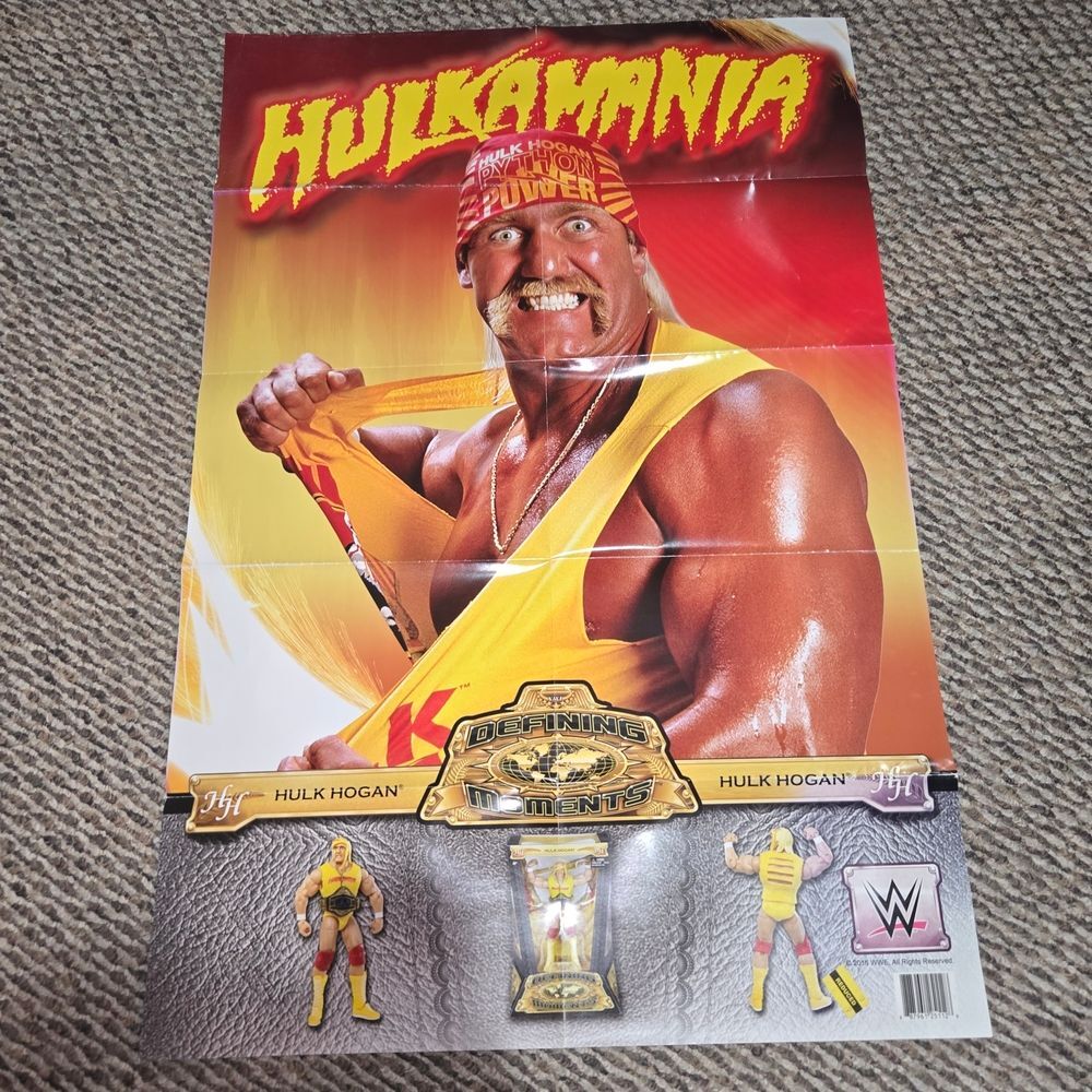 Hulkamania Wrestling Poster With Hulk Hogan
